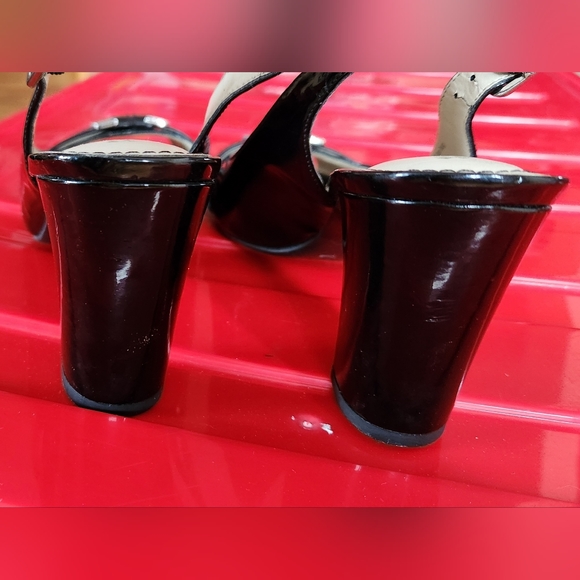 Naturalizer N5 Comfort black peep toe slingback heels - Picture 14 of 16